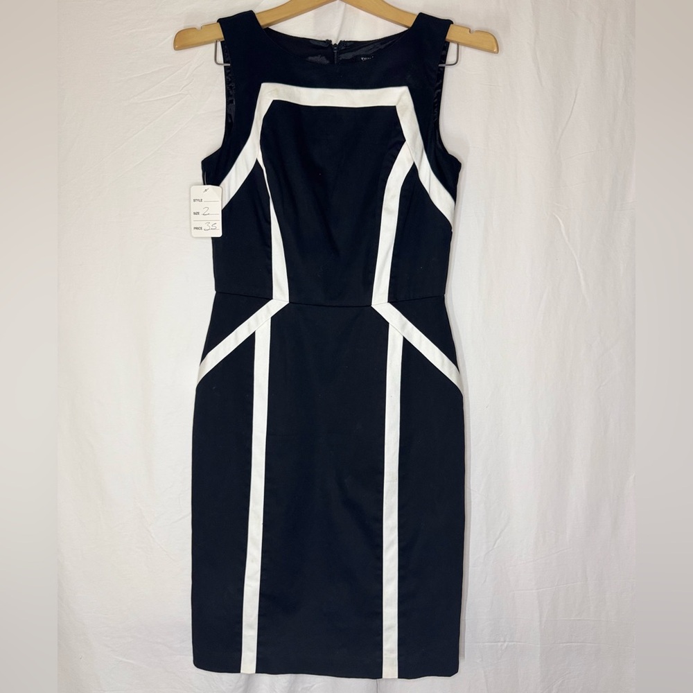 White House Black Market Blue Sheath Mini Dress